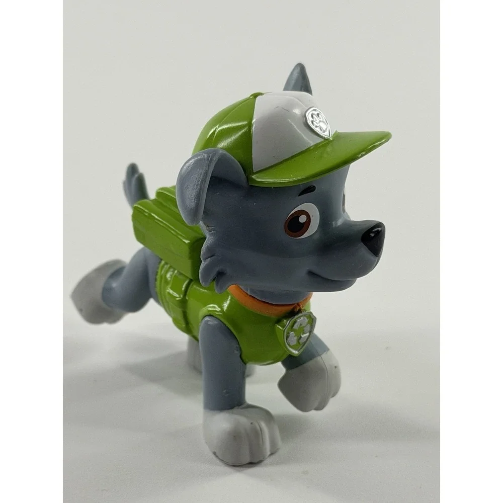 PAW Patrol Rocky Recycles Pup Figure Green Hat‎ Toy Spin Master